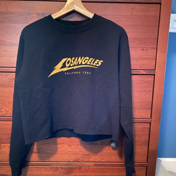 Brandy Melville Oversized Crop Sweatshirt - Picture 1 of 3